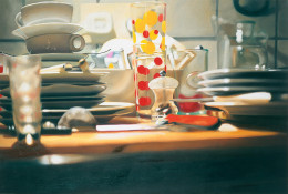 Frank Bauer - Glas mit roten Punkten 2