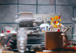 Frank Bauer - Glas mit roten Punkten 4