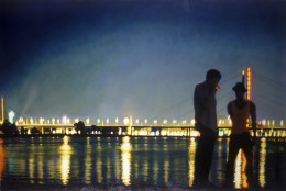 Frank Bauer - Grillen am Rhein (links)