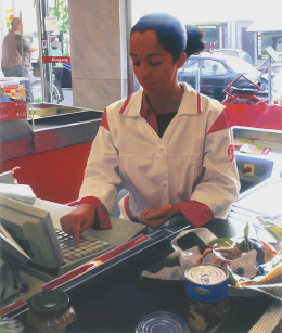 Frank Bauer - Kassiererin, Kaisers