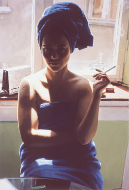 Frank Bauer - Marisa mit blauem Handtuch