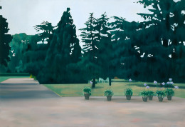 Frank Bauer - Nordpark (mit lila Blumen)