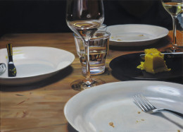 Frank Bauer - Stilleben mit drei Tellern