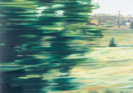 Frank Bauer - Zuglandschaft (mit Baum)